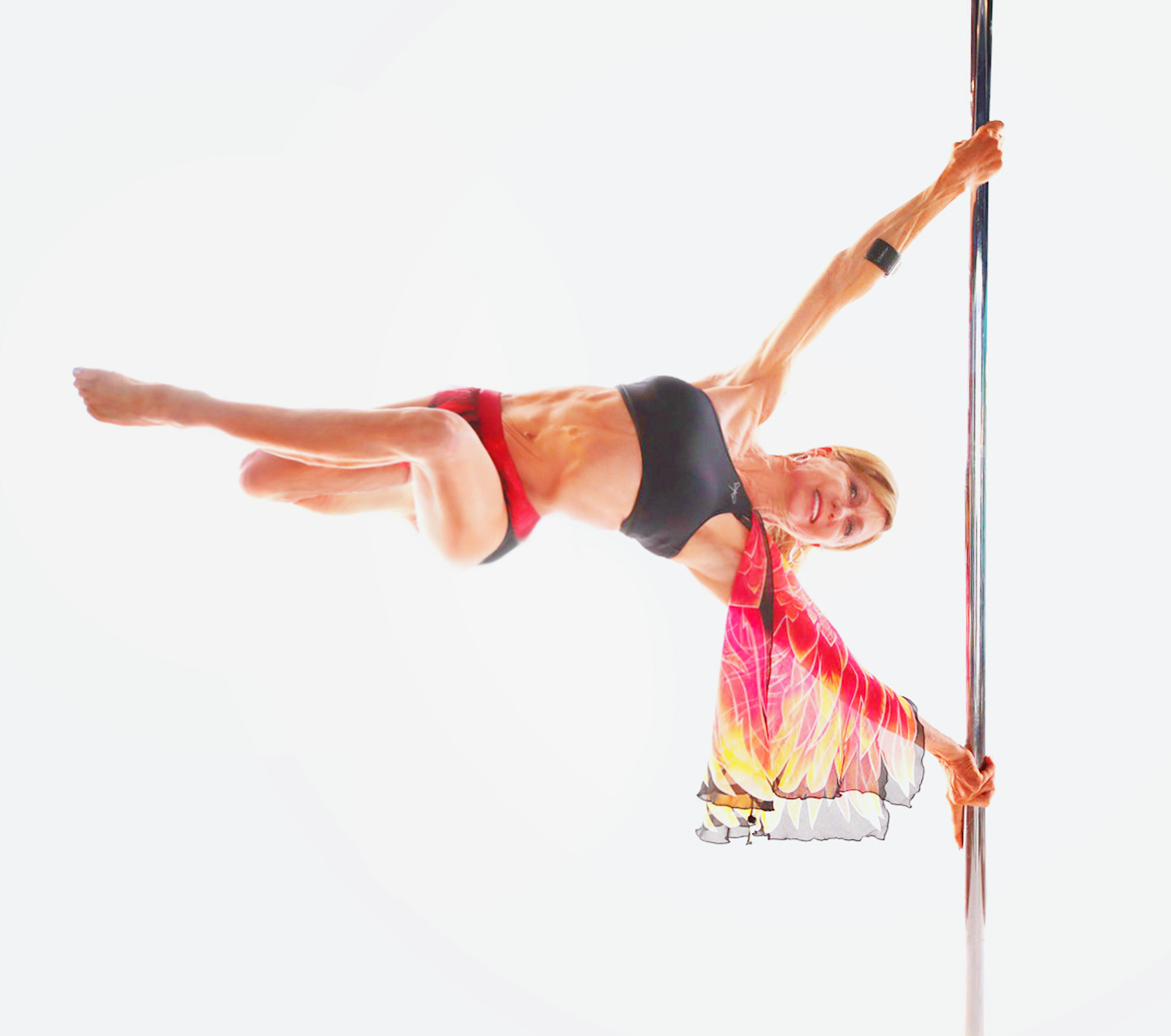 Greta Iron Flag Pose