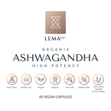 organic ASHWAGANDHA label