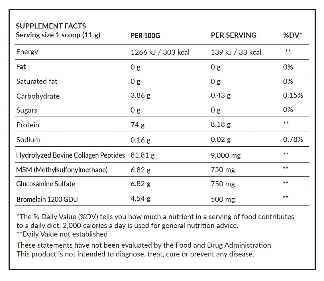 FLEXIBLE collagen supplement