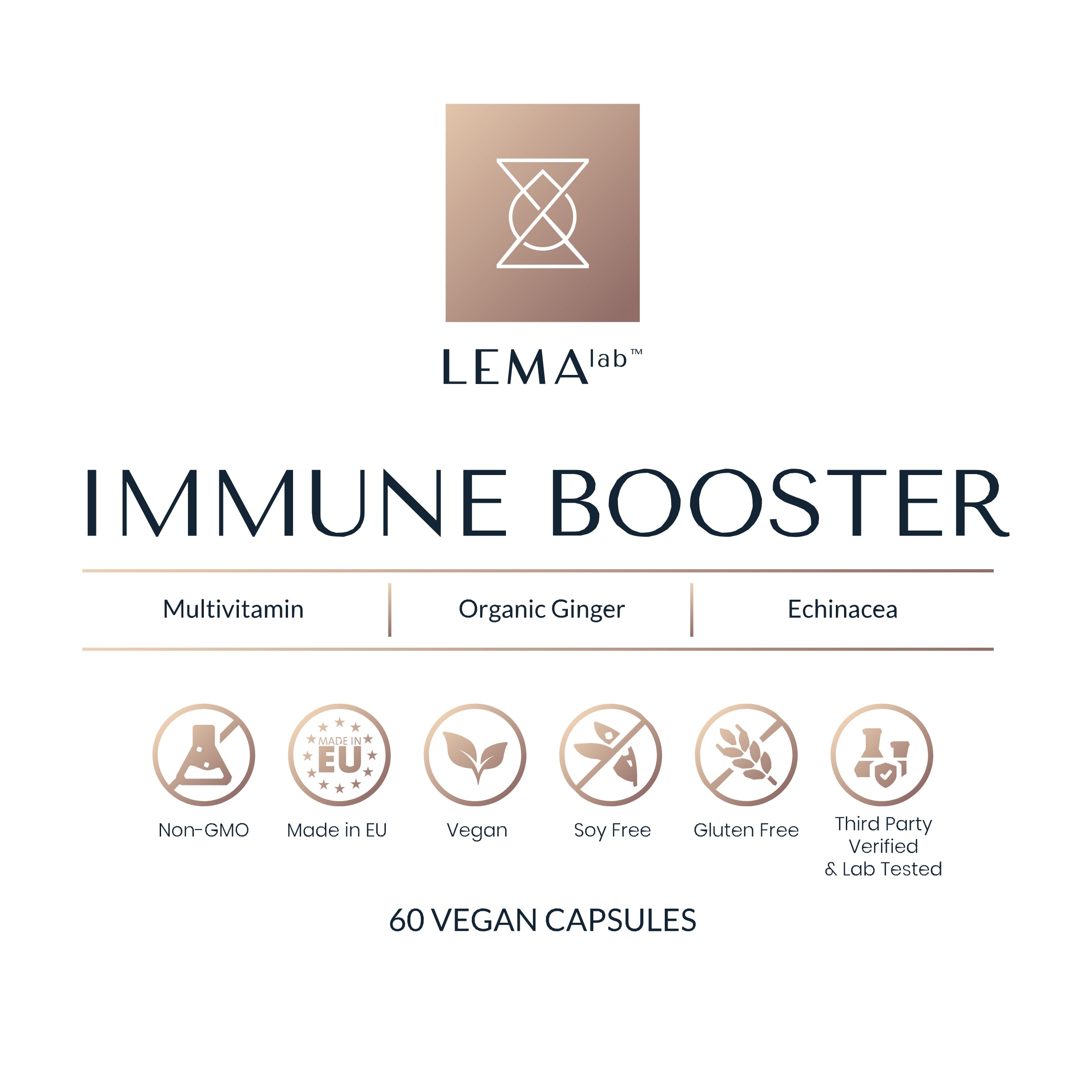IMMUNE BOOSTER multivitamin label